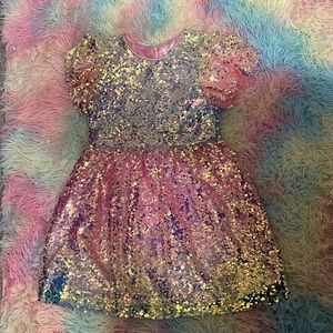 SEQUIN OMBRE DRESS